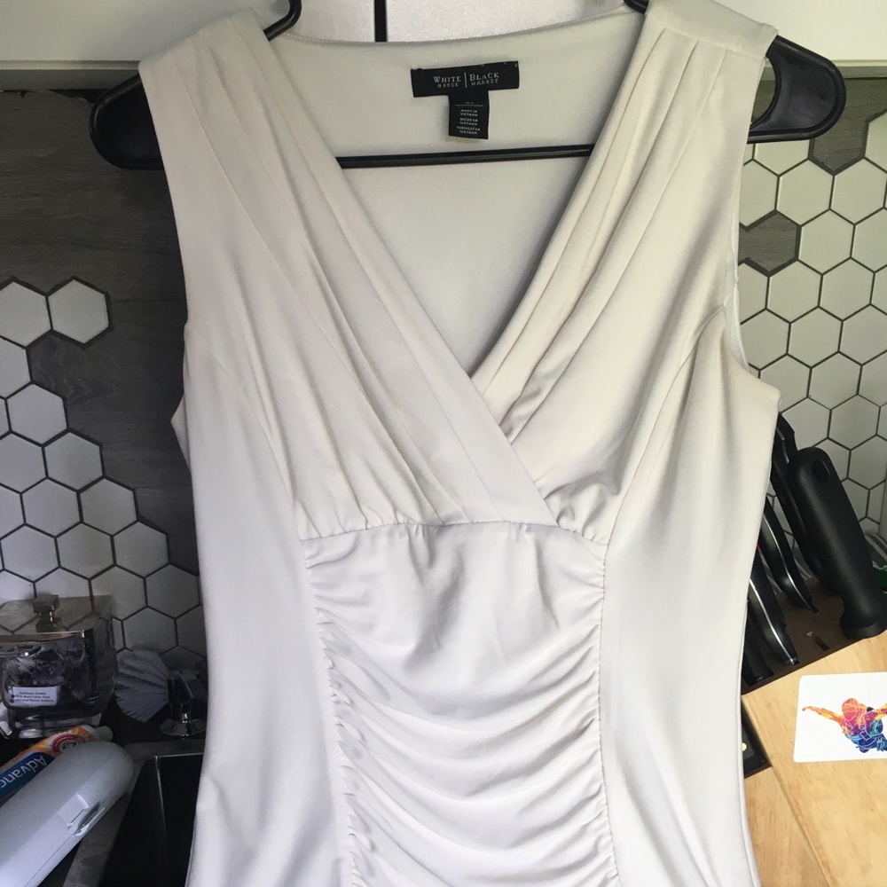 White House Black Market Cream blouse